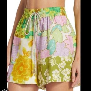 Alemais Elora patchwork shorts size 2